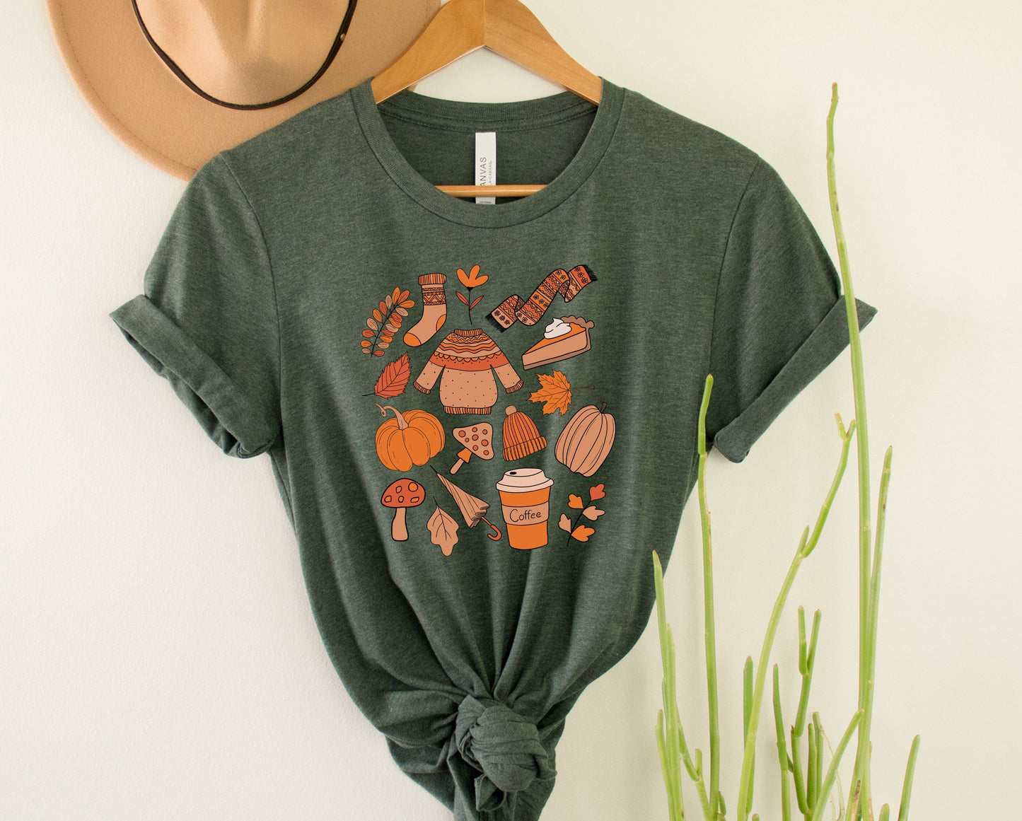 Wholesale Fall Favs Graphic Tee - White