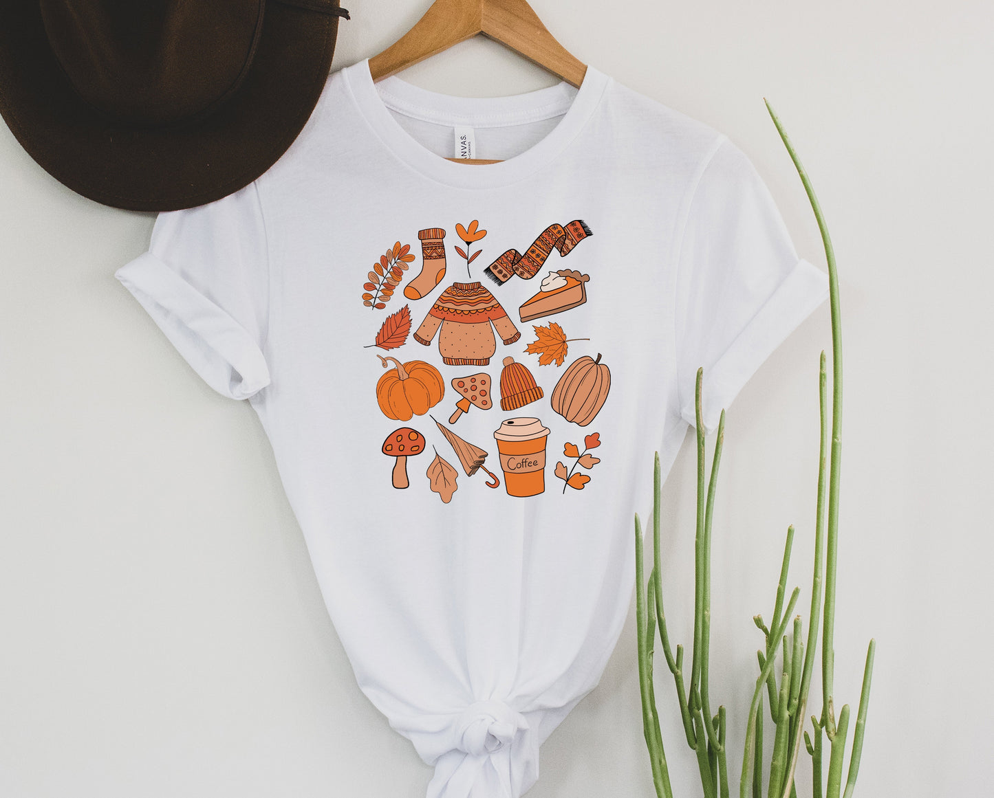 Wholesale Fall Favs Graphic Tee - Heathered Forest