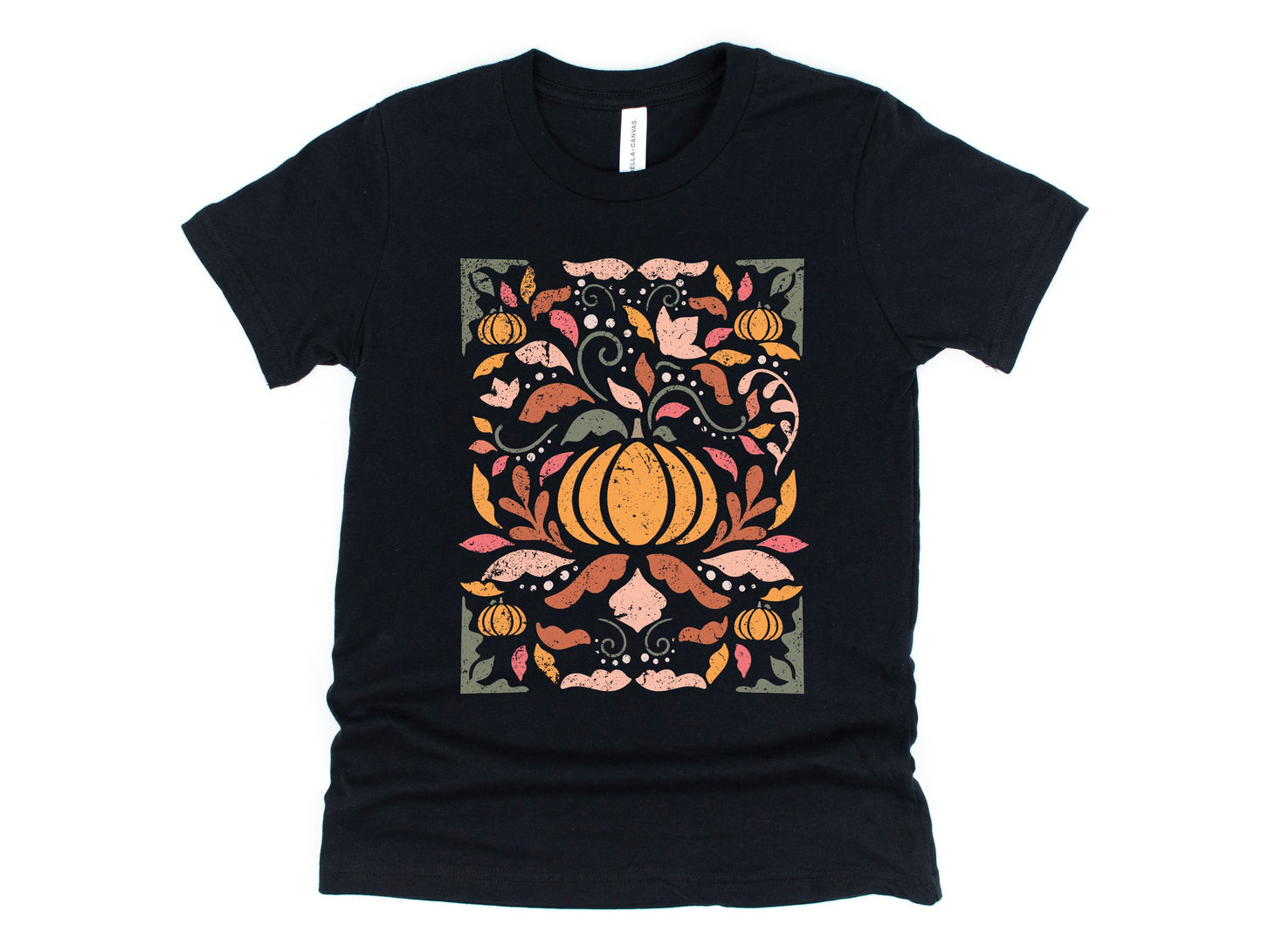 Wholesale Fall Floral - Black Sweatshirt