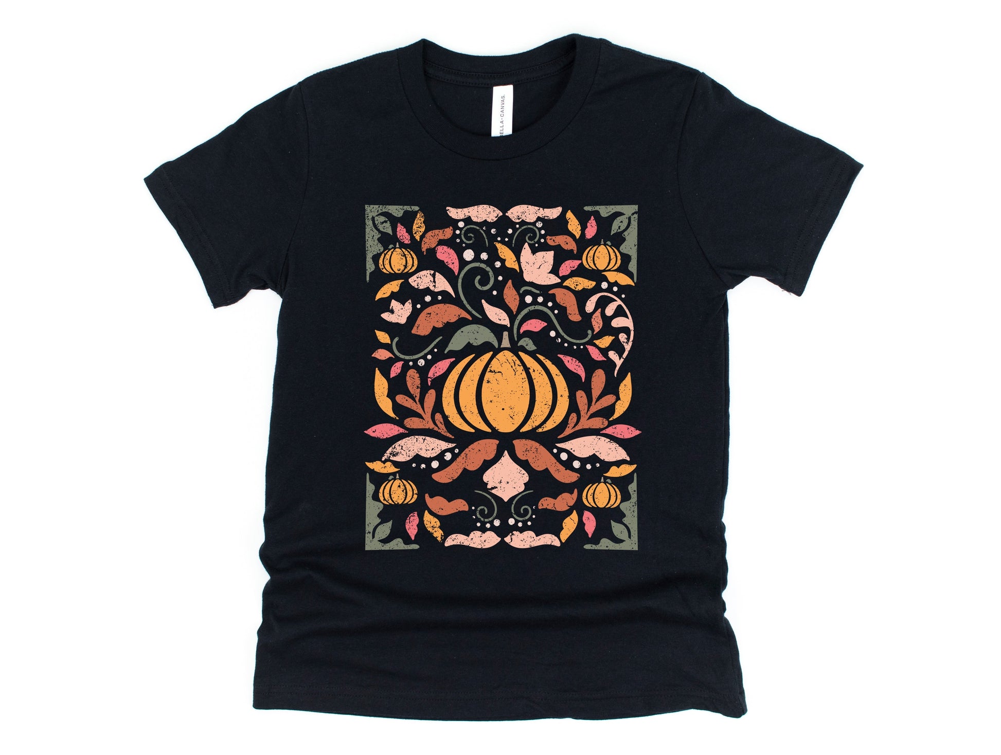 Wholesale Fall Floral - Black Sweatshirt