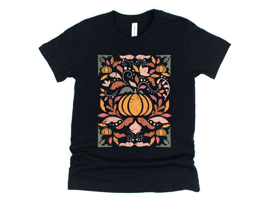 Wholesale Fall Floral - Black Sweatshirt