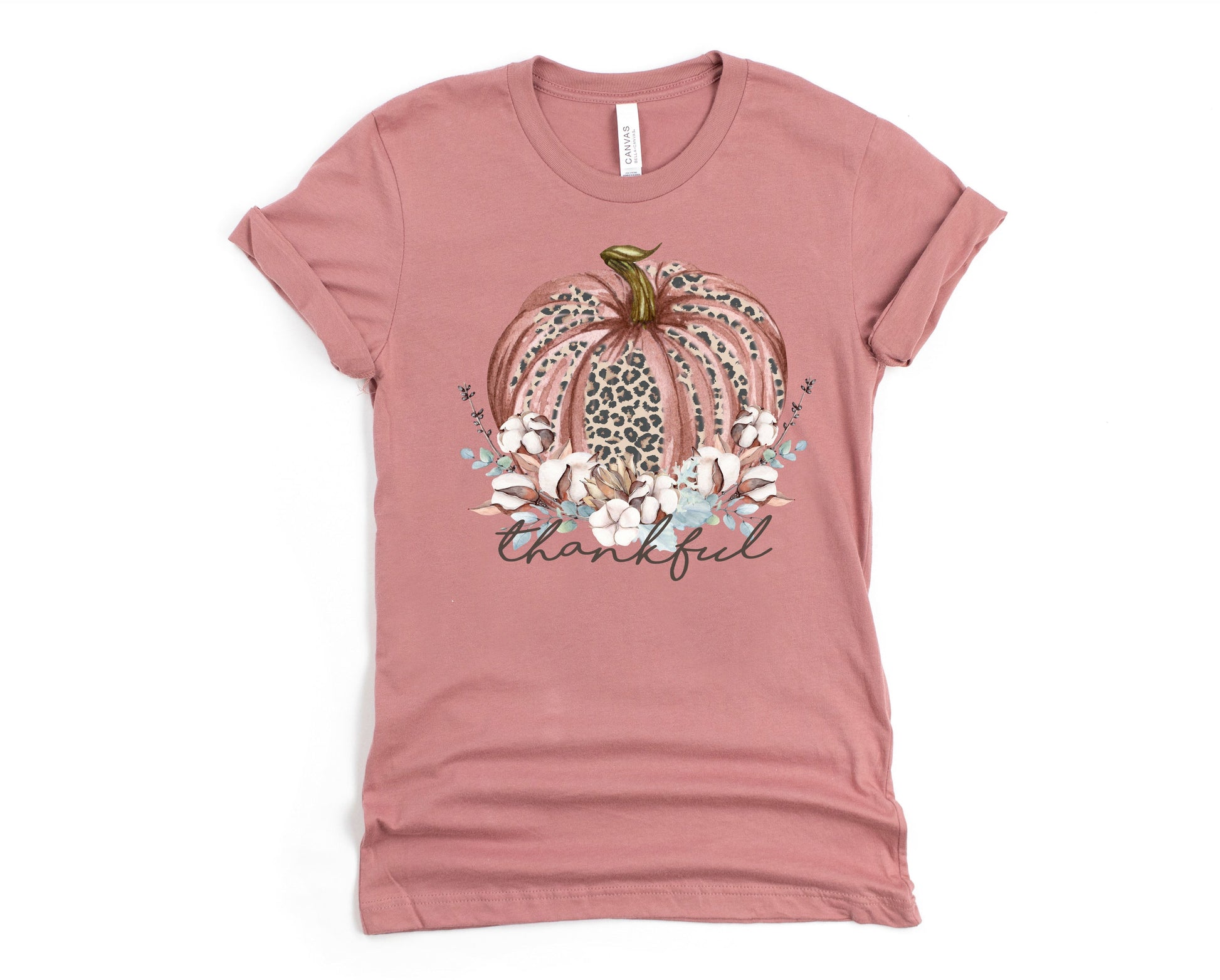 Wholesale Fall Thanksgiving Graphic Tee - Mauve