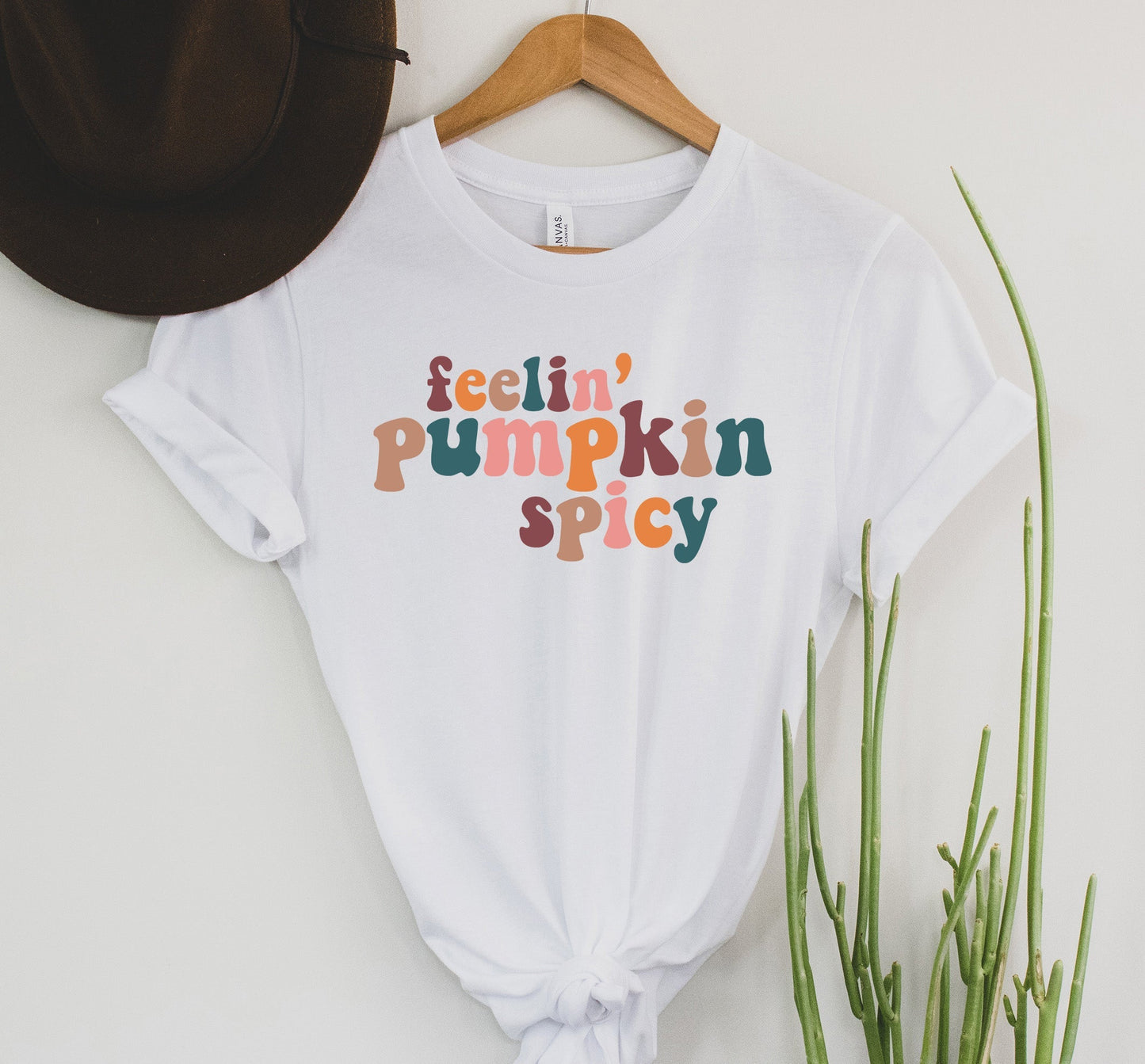 Wholesale Feelin' Pumpkin spicy Graphic Tee - Black