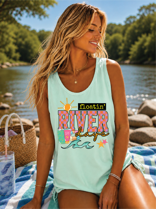 Floatin' River Days - Unisex Graphic Tank Top