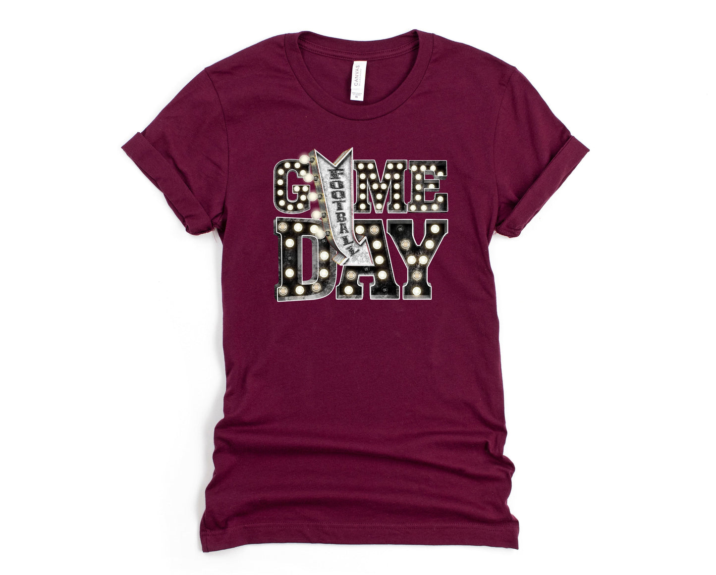 Wholesale Game Day Lights Graphic Tee - Chestnut