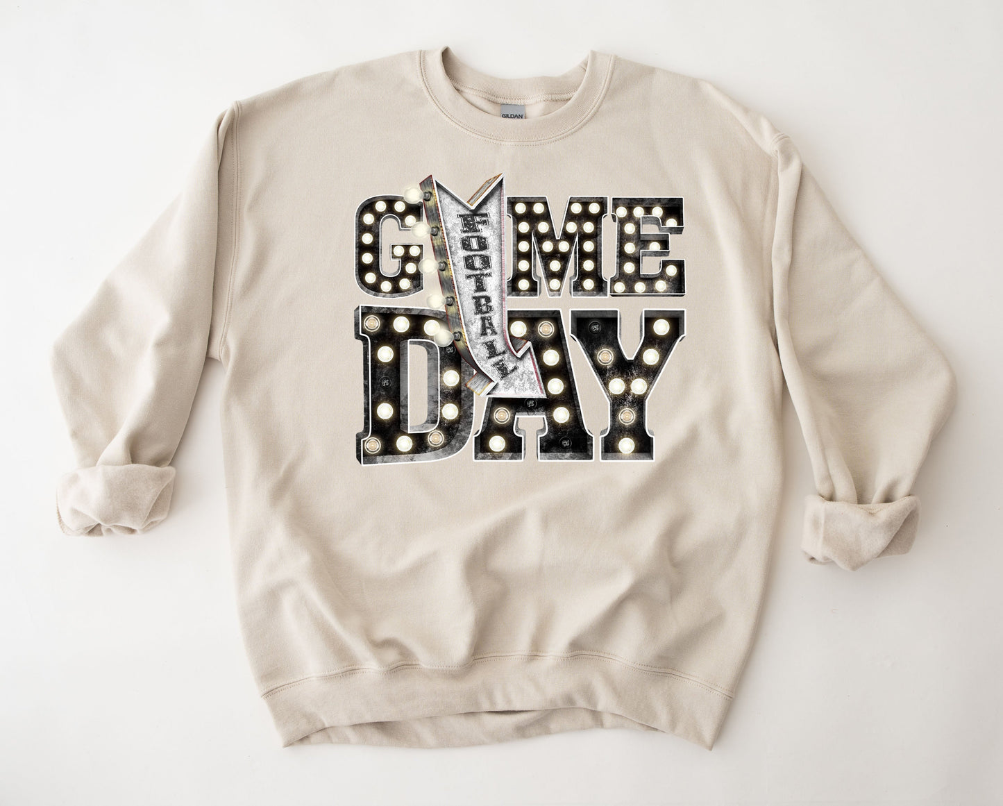 Wholesale Game Day Lights Graphic Tee - Maroon