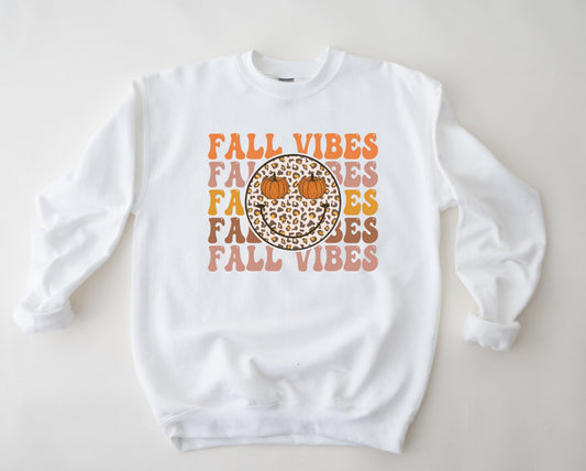 Wholesale Happy Fall Vibes Graphic Tee - heather Sand