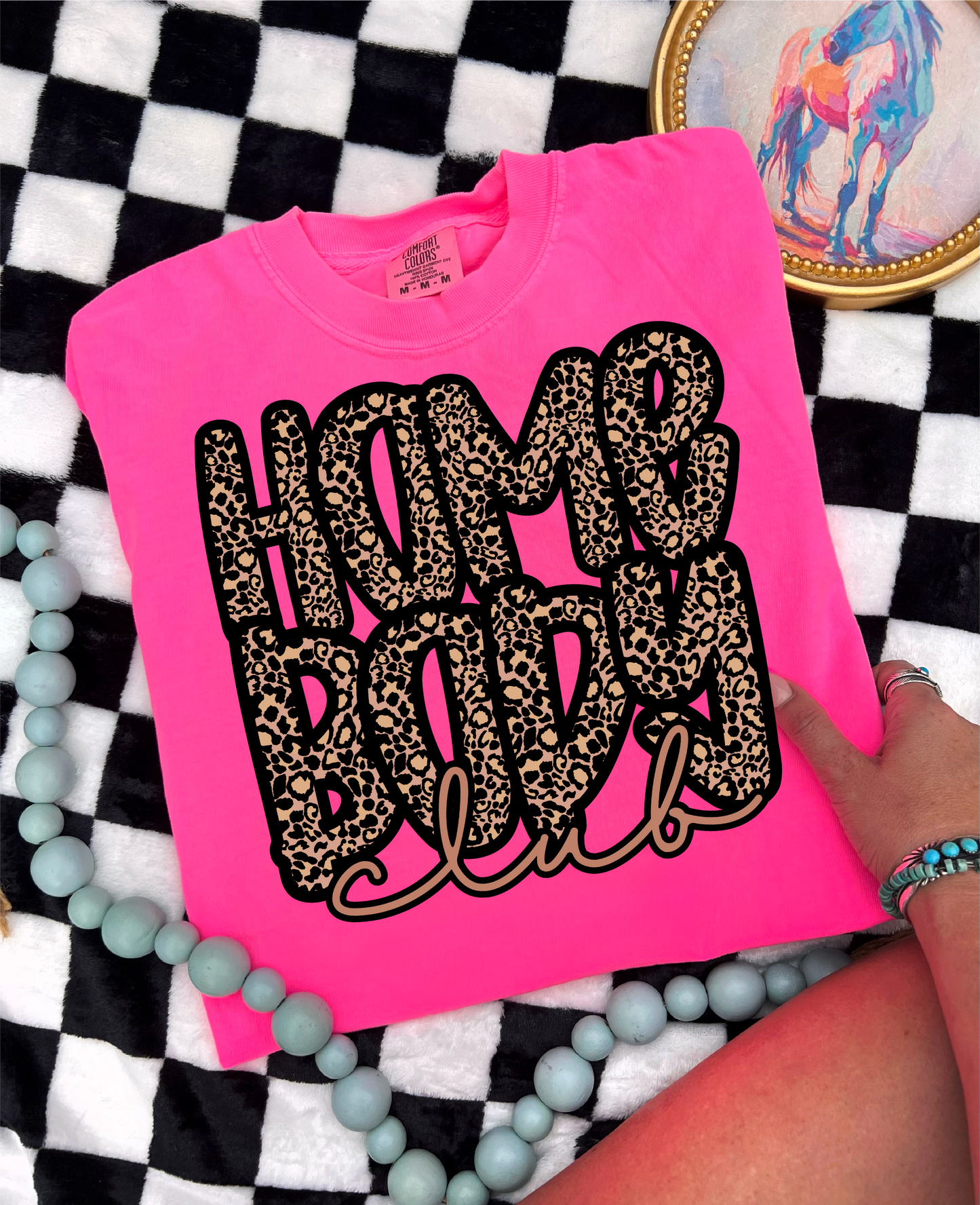 Leopard Homebody Club - Unisex Graphic Tee