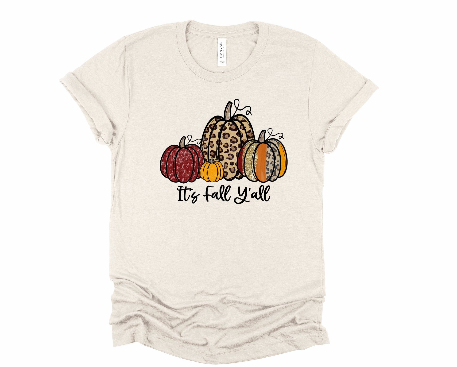 Wholesale It's Fall Y'all Pumpkins Graphic Tee - Chestnut