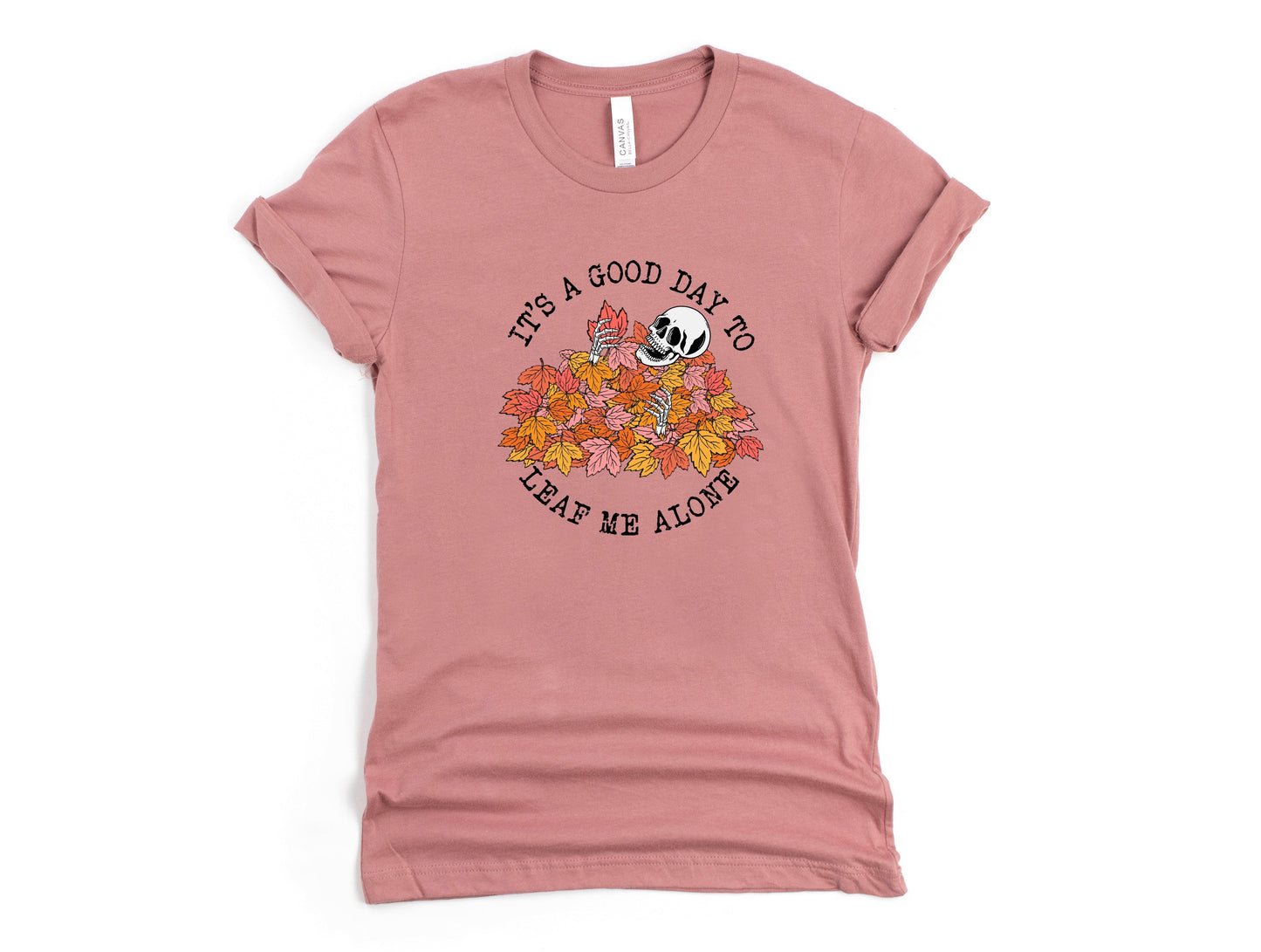 Wholesale Leaf Me Alone Graphic Tee - Toast Tee