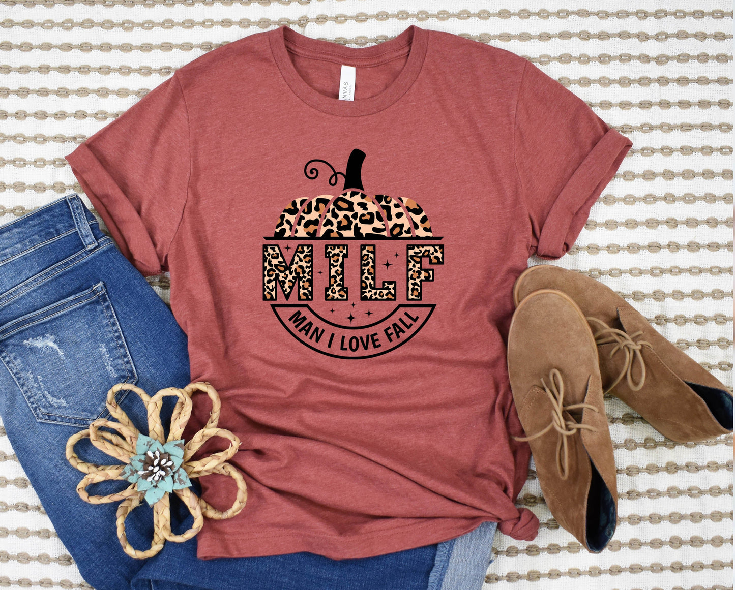 Wholesale Man I Love Fall Graphic Tee - Clay