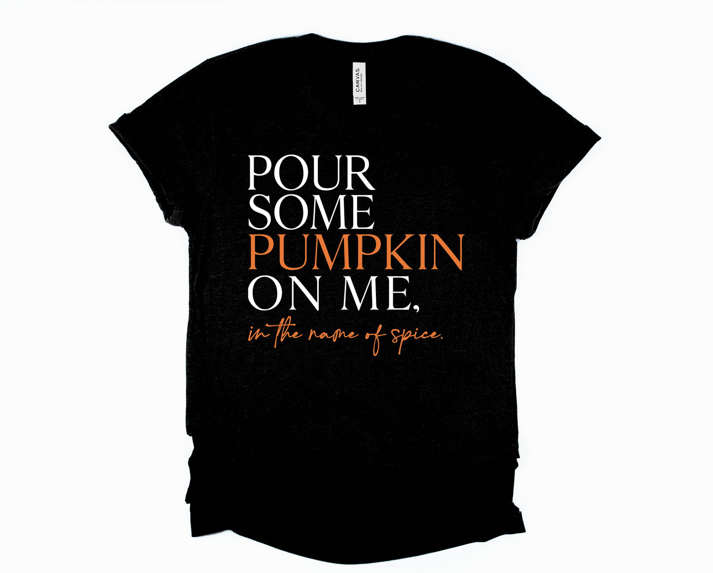 Wholesale Pour Some Pumpkin on Me Graphic Tee - Black Sweatshirt