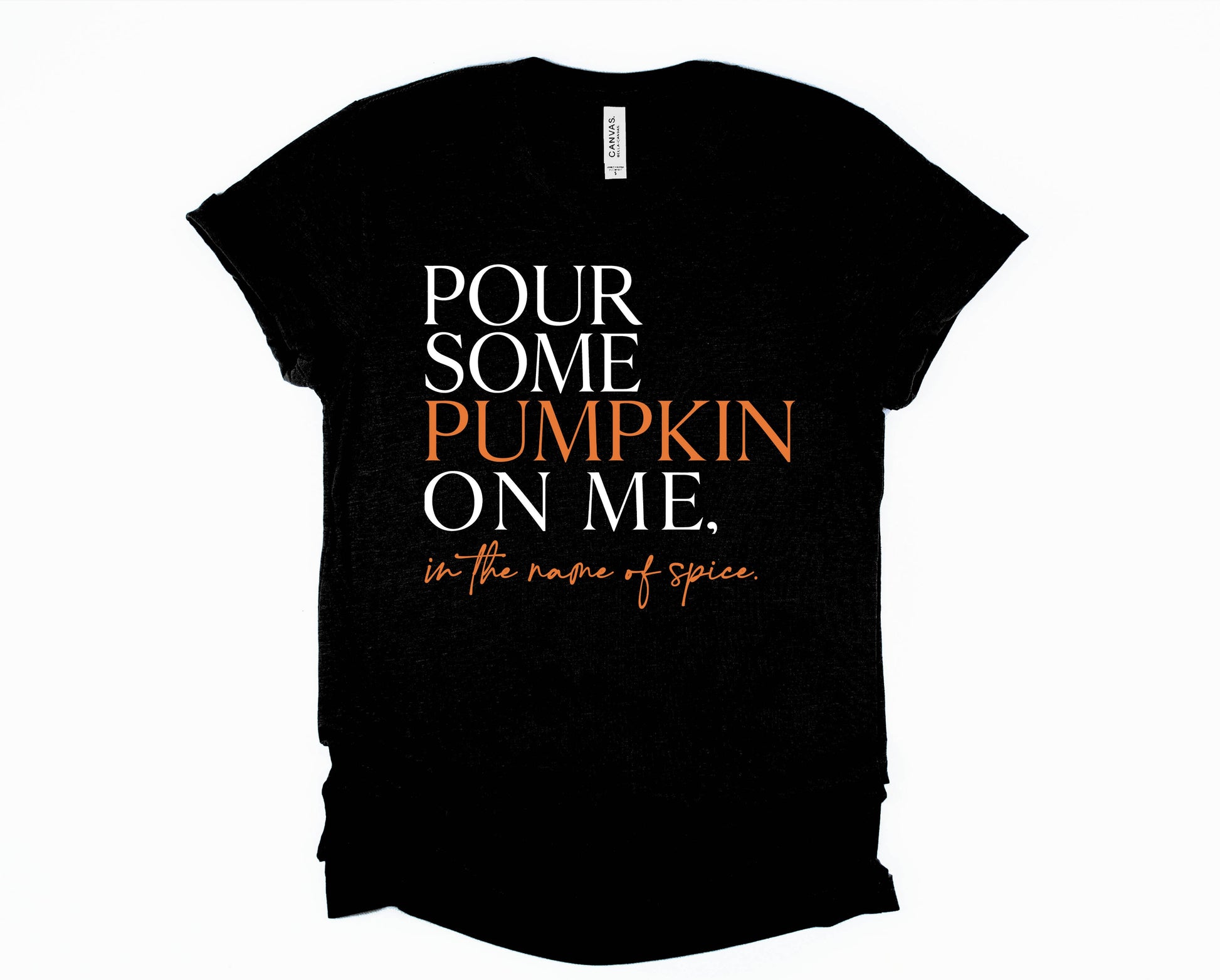 Wholesale Pour Some Pumpkin on Me Graphic Tee - Black Sweatshirt