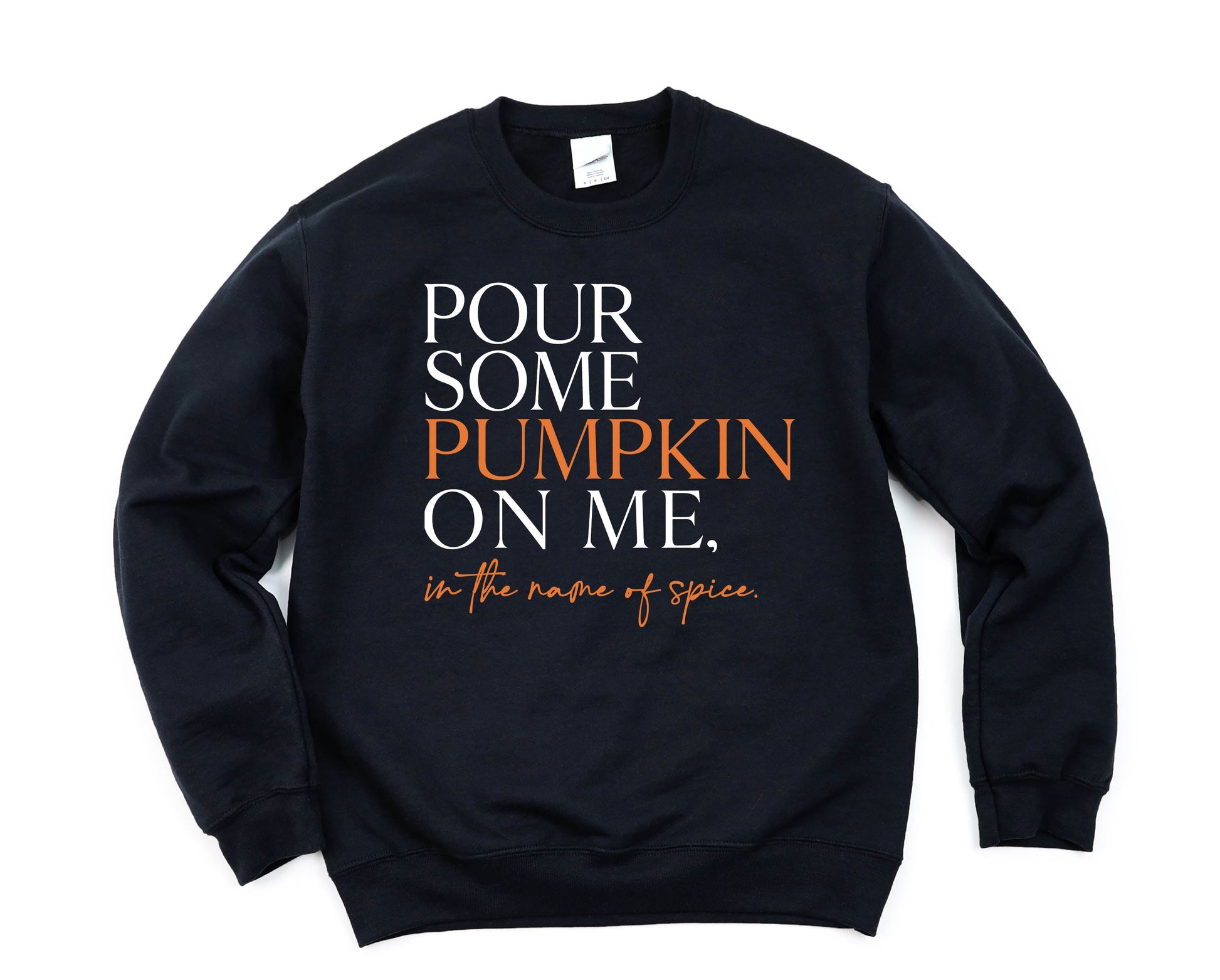 Wholesale Pour Some Pumpkin on Me Graphic Tee - Black