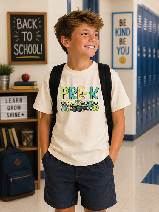 Boys Pre-K Truck Back to School Graphic Tee