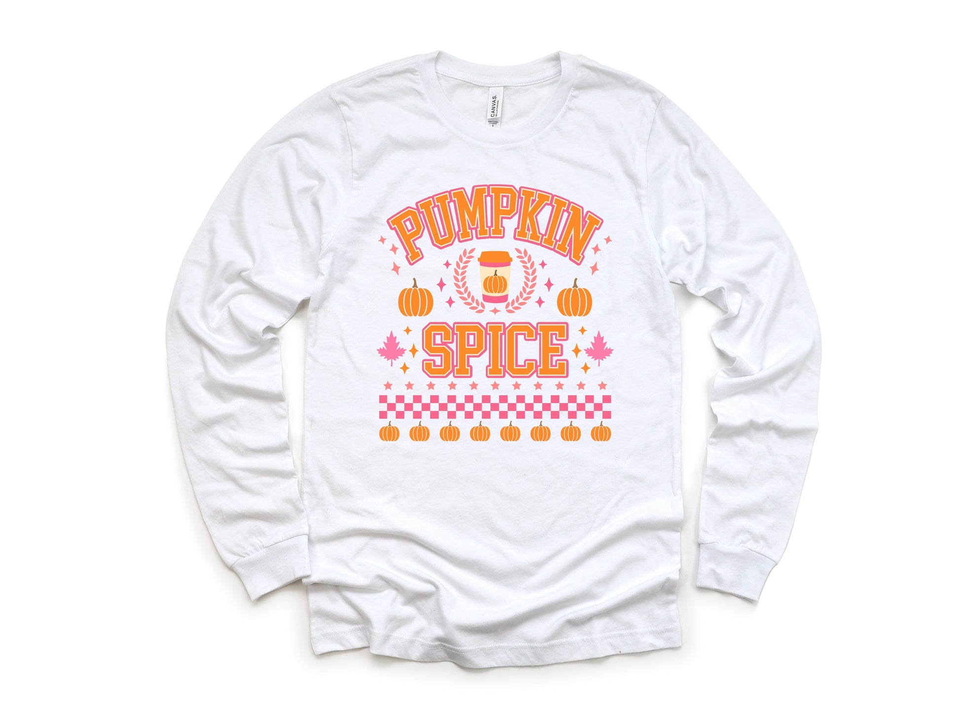 Wholesale Preppy Pumpkin Season Graphic Tee - Black Short Sleeve