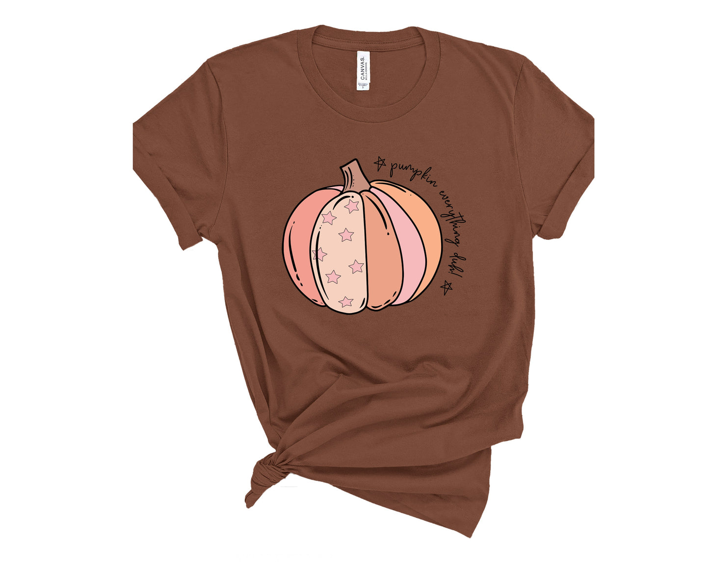Wholesale Pumpkin Everything Duh Graphic Tee - Muave