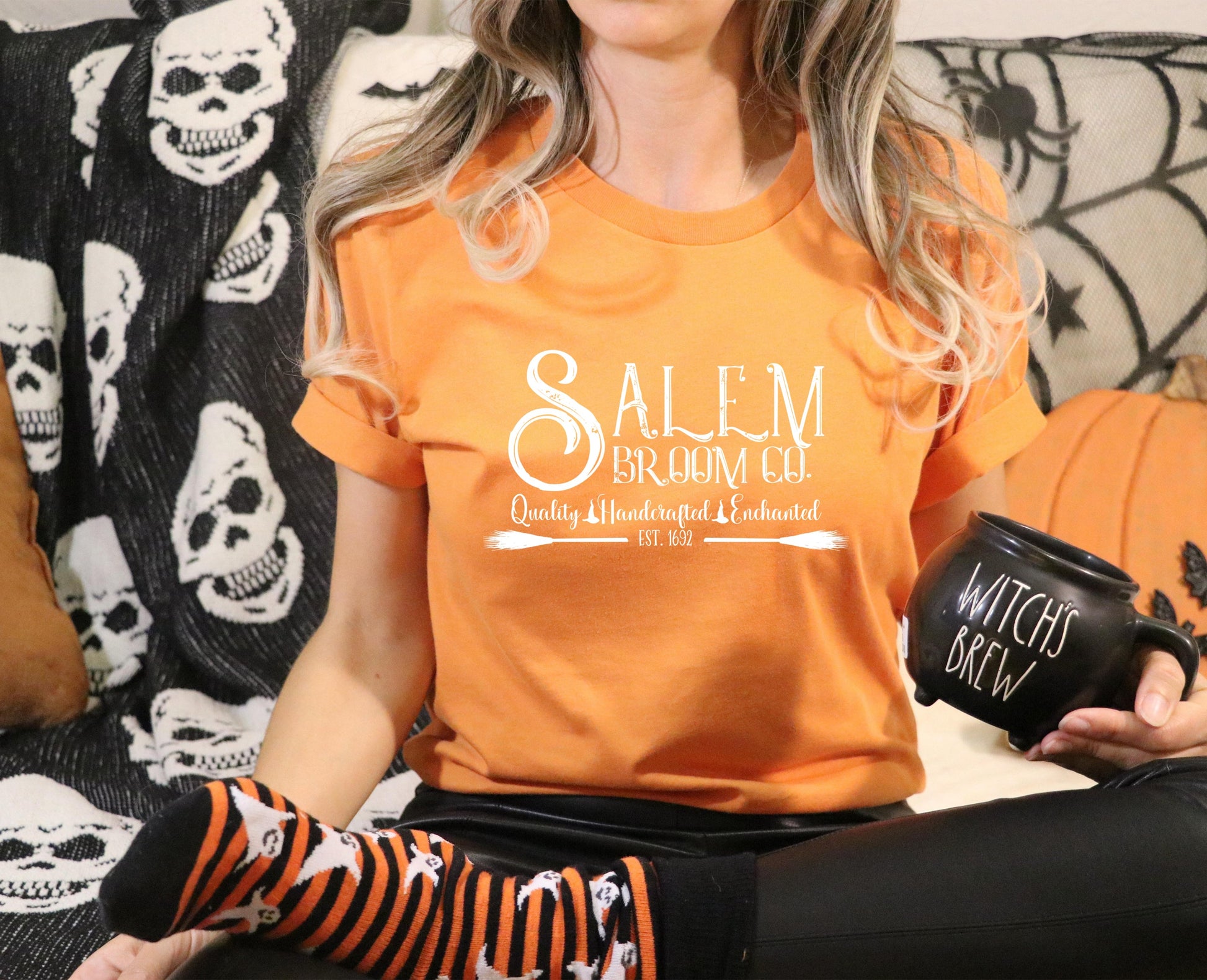 Wholesale Salem Broom Co Graphic Tee - Olive Sweatshirt