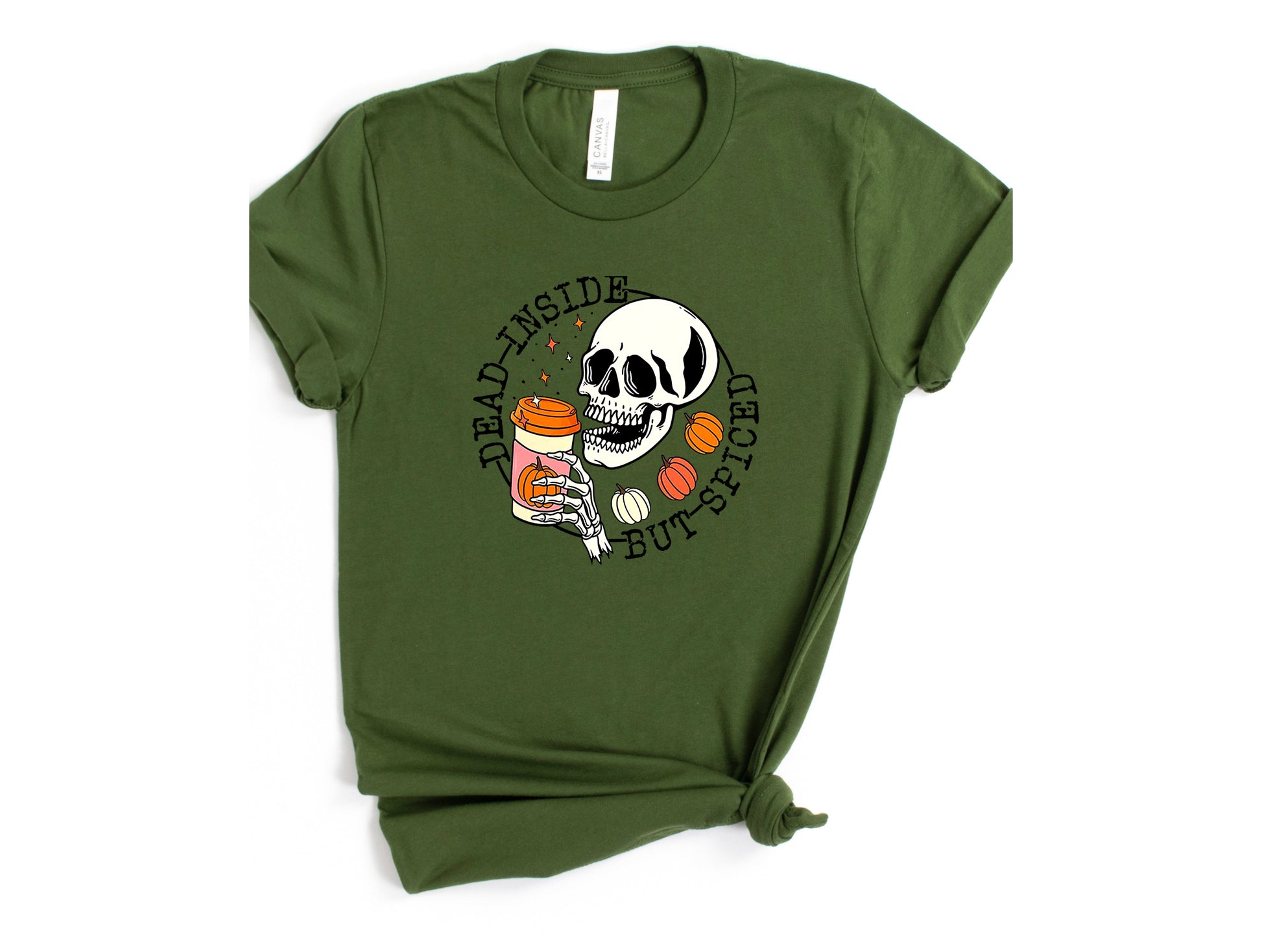 Wholesale Spiced Graphic Tee - Olive Tee