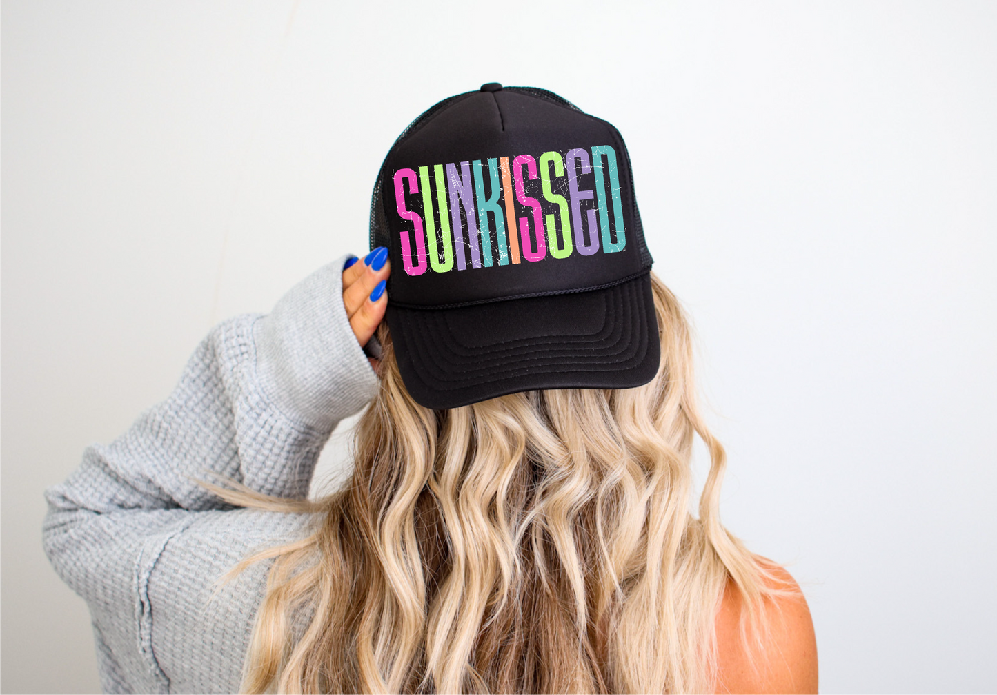 Sunkissed DTF Printed - UNISEX Black Trucker Hat