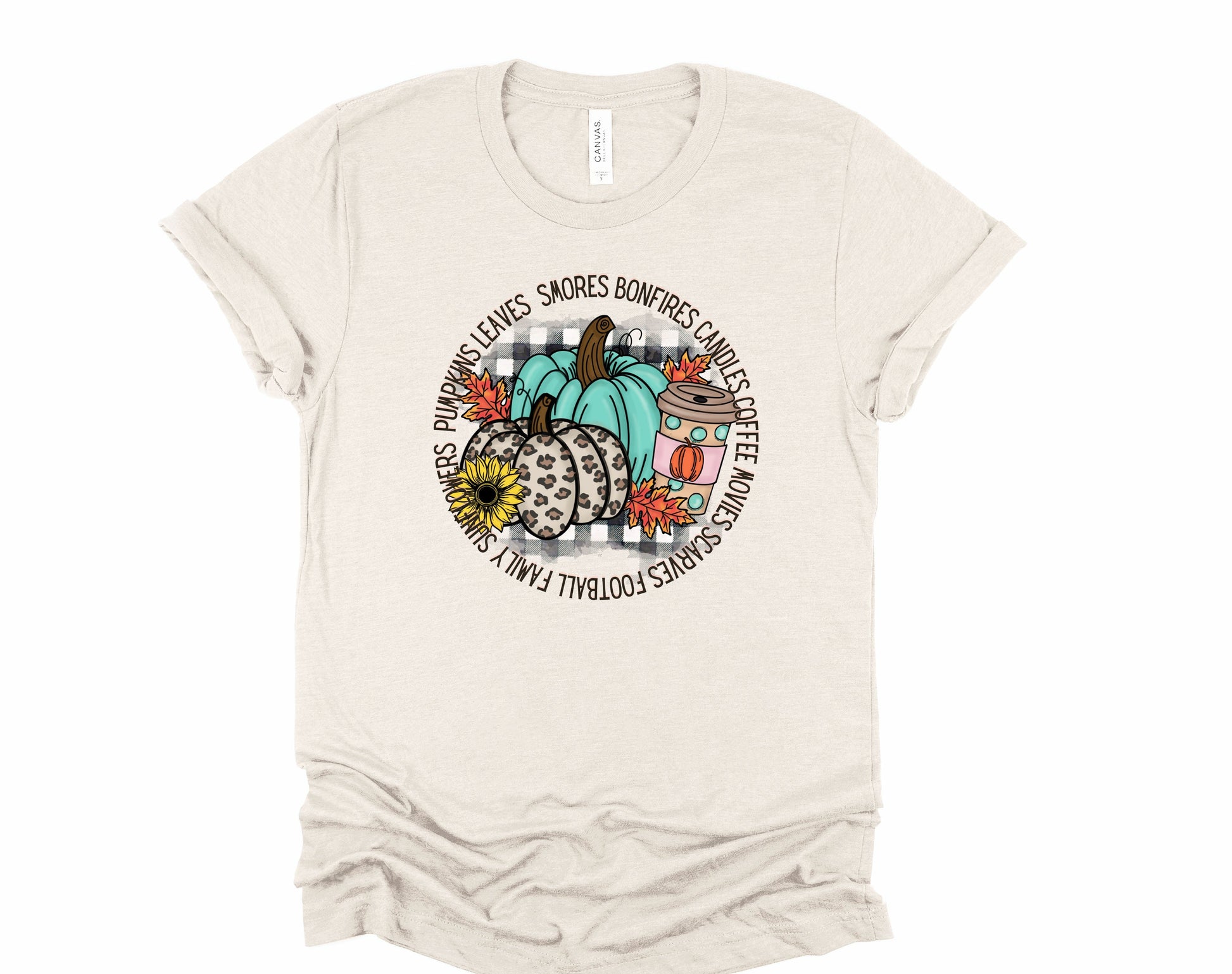 Wholesale The Best of Fall Graphic Tee - Heather Sand