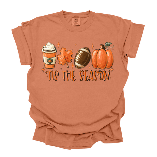 Wholesale Fall Football Tis The Season Graphic Tee - CC Yam
