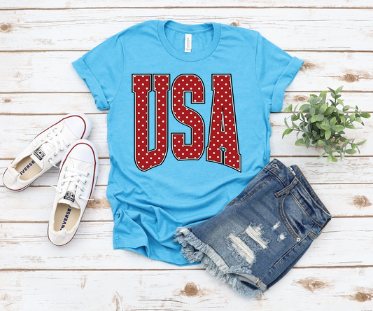 USA Polka Dot- Unisex Graphic Tee