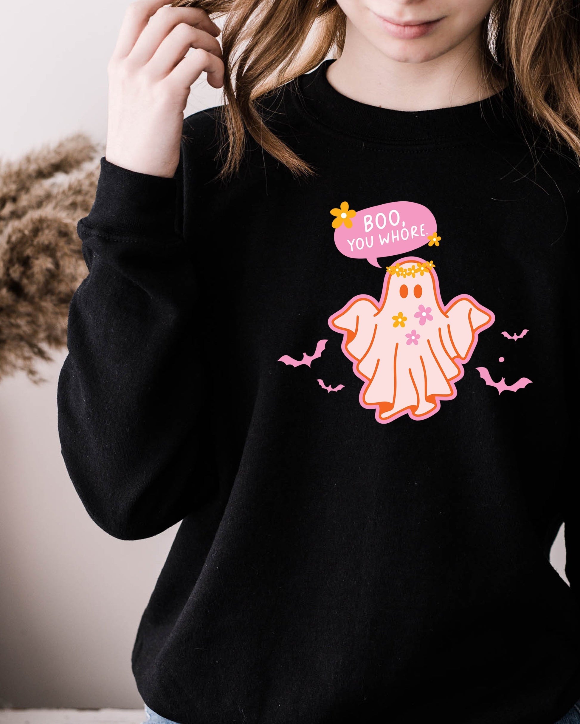 Wholesale You Whore Graphic Tee - Tan Tee