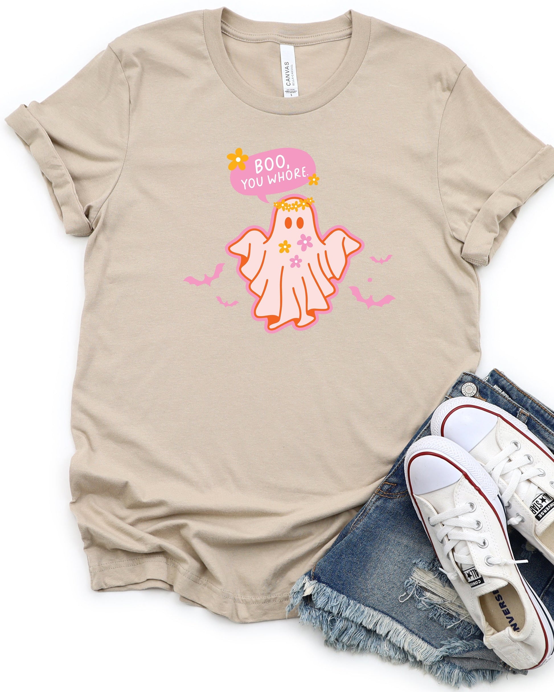 Wholesale You Whore Graphic Tee - Sand Sweatshirt